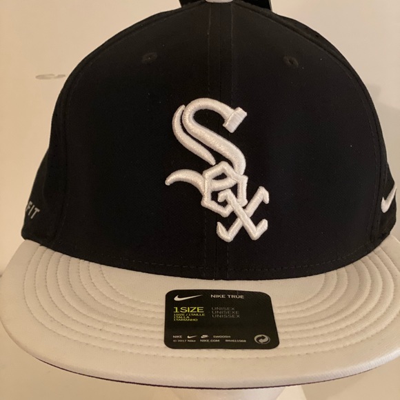 nike white sox hat